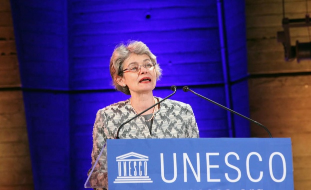 Все още действащият директор на ЮНЕСКО Ирина Бокова изрази дълбоко