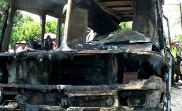 Автобус се е запалил в движение на пътя Пловдив