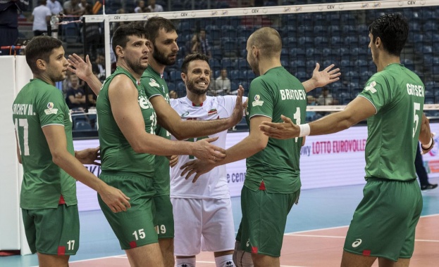 България постигна първа победа на европейското първенство по волейбол. Във