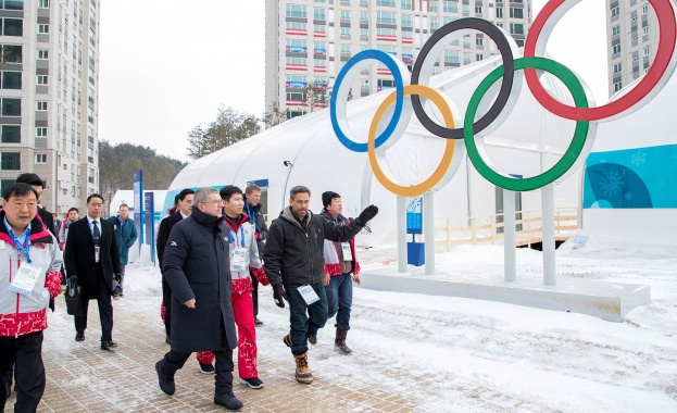 Олимпийското село в корейския град Пьонгчанг бе официално открито Лентата