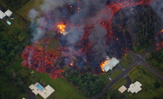 31 къщи са разрушени от хавайския вулкан Килауеа който изригна