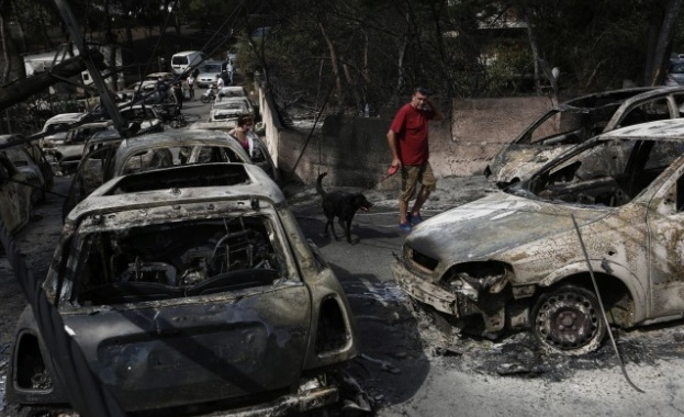 Броят на загиналите при пожарите край гръцката столица Атина се