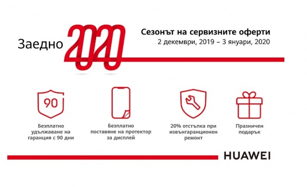 Huawei стартира нова сервизна кампания в България под името Заедно