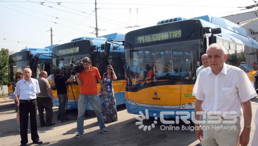 Днес,10 август,кметът на Столичната община Йорданка Фандъкова присъства на пускането в движение на нови тролейбуси 