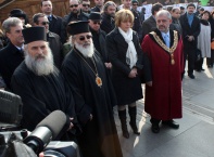 Св. Климент Охридски,поднасяне на цветя