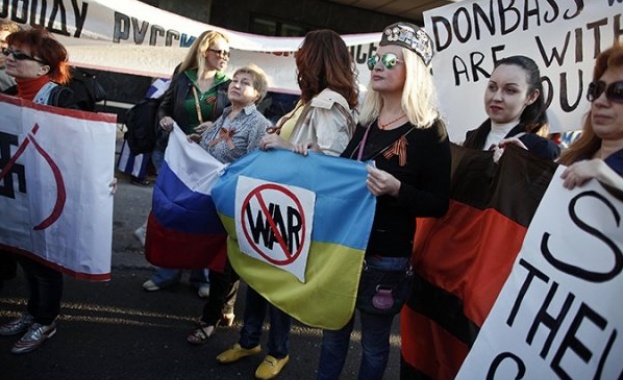 В Испания протестираха в подкрепа на Донбас