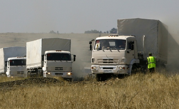 Пореден руски конвой достави помощ в Донбас