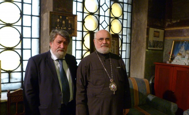 В. Рашидов и епископ Тихон обсъдиха ремонта на „Св. Ал. Невски”
