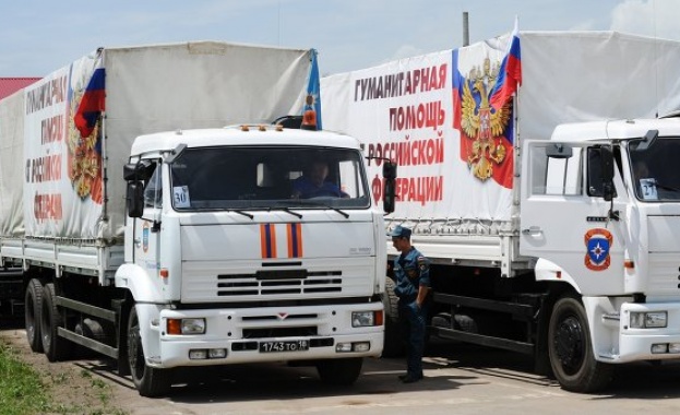 Русия достави в Донбас поредния конвой с хуманитарна помощ