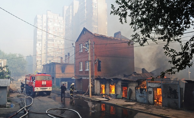 Извънредно положение в Ростов на Дон заради пожар