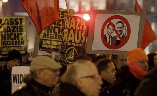 Във Виена протестираха срещу крайнодесните 