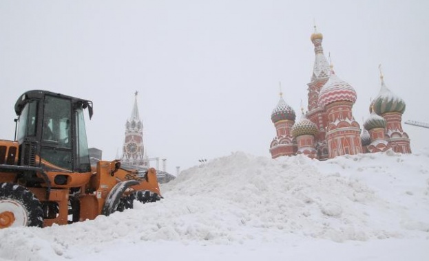 Снегът в Москва се оказа рекорден