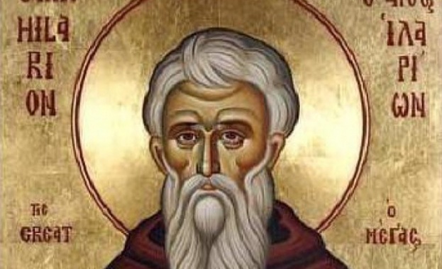 Преподобният Иларион взел върху себе си игото на монашеското житие