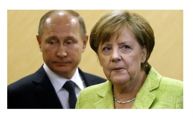 Руският президент Владимир Путин и германският канцлер Ангела Меркел обсъдиха
