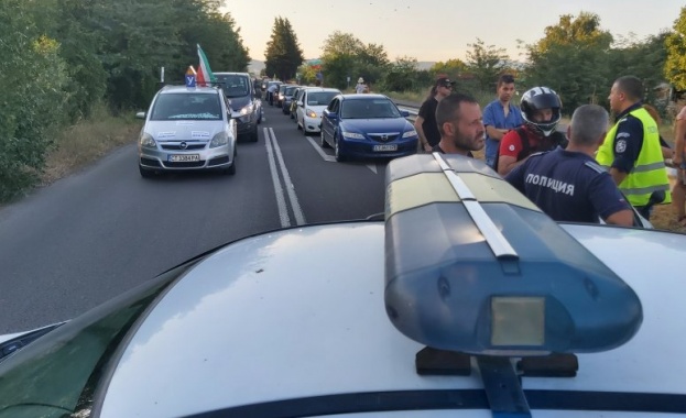 Протестиращите които блокираха снощи подстъпите към магистрала Тракия край Стара