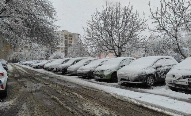 Първият сняг в София доведе до проблеми с градския транспорт,