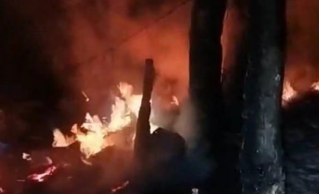 Пожар избухна в парк „Тюлбето“ в Казанлък (Обновена)