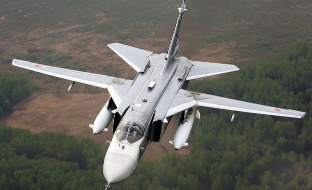 Руски военен самолет Су-24 се разби в района на Валуйск,