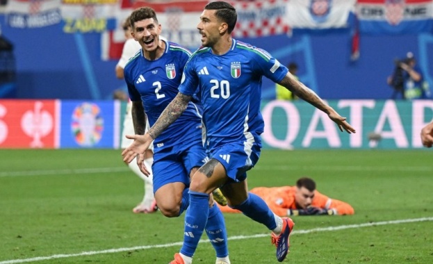 Отборът на Италия изравни на Хърватия в последната осма минута