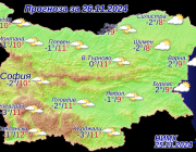 Времето за утре 26 ноември